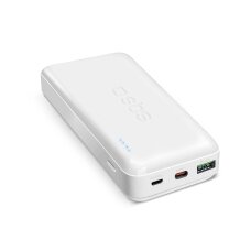 Išorinė baterija Powerbank SBS TTBB20000PD20W 20000mAh 20W Power Delivery su MicroUSB, USB-C, USB-A – balta