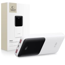 Išorinė baterija Powerbank Tech-Protect PB01 10000mAh 22.5W – balta