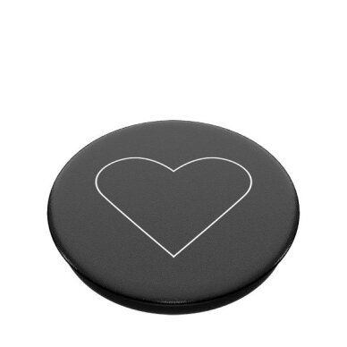 Telefono laikiklis Popsockets 2 White Heart Black 1