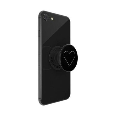 Telefono laikiklis Popsockets 2 White Heart Black 4