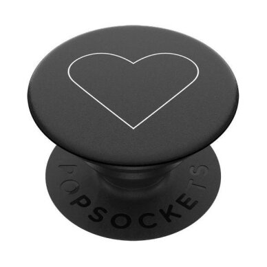 Telefono laikiklis Popsockets 2 White Heart Black
