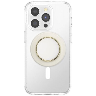 Telefono laikiklis su MagSafe Popsockets Round Luxe Coconut Creme Enamel 4