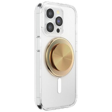 Telefono laikiklis su MagSafe Popsockets Round Radial Gold Aluminum 5 Telefono laikiklis su MagSafe Popsockets Round Radial Gold Aluminum 5