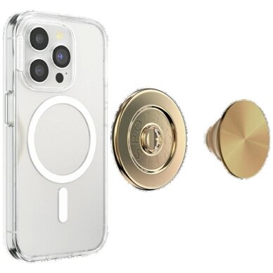Telefono laikiklis su MagSafe Popsockets Round Radial Gold Aluminum 6