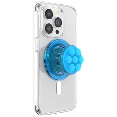 Telefono laikiklis su MagSafe Popsockets Translucent FG-Popper – mėlynas 4