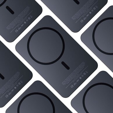 Išorinė baterija Powerbank 3mk MagSynergy 10000mAh indukcinė su MagSafe – juoda 11