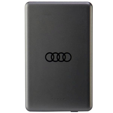 Audi Big Logo Powerbank su MagSafe indukciniu įkrovimu 15W 5000mAh – pilkas 2 Audi Big Logo Powerbank su MagSafe indukciniu įkrovimu 15W 5000mAh – pilkas 2