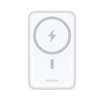 Choetech B663 Powerbank 10000mAh 20W su MagSafe USB-A / USB-C – baltas