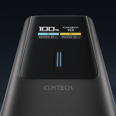 Išorinė baterija Powerbank Cuktech CKPB100PGLBL 150W 10000mAh USB-C / USB-A – juoda 3