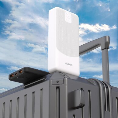 Išorinė baterija Powerbank Dudao K10 10000mAh 2.4A 2x USB-A – balta 3 Išorinė baterija Powerbank Dudao K10 10000mAh 2.4A 2x USB-A – balta 3