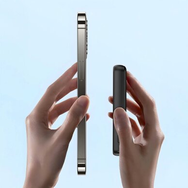 Išorinė baterija Powerbank Dudao K14S+ 10000mAh 20W USB-A / USB-C / MagSafe su stovu – juoda 3