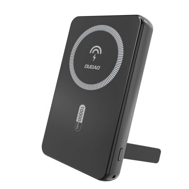Išorinė baterija Powerbank Dudao K14S+ 10000mAh 20W USB-A / USB-C / MagSafe su stovu – juoda