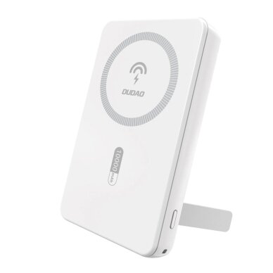 Išorinė baterija Powerbank Dudao K14S+ 10000mAh 20W USB-A / USB-C / MagSafe su stovu – balta
