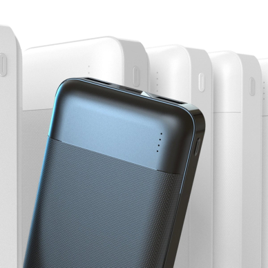 Dudao K18-1W Powerbank 10000mAh USB-A / USB-C / Micro USB – juodas 1