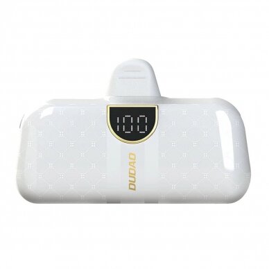 Powerbank Dudao K20SC 5000mAh mini 2x USB-C - baltas 1