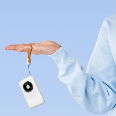 Išorinė baterija Powerbank Dudao K21 Mini 10000mAh 22.5W USB-A / USB-C – smėlio 2 Išorinė baterija Powerbank Dudao K21 Mini 10000mAh 22.5W USB-A / USB-C – smėlio 2