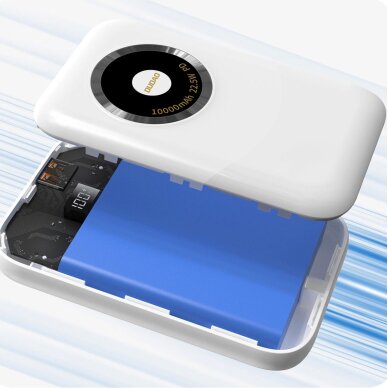 Išorinė baterija Powerbank Dudao K21 Mini 10000mAh 22.5W USB-A / USB-C – smėlio 4