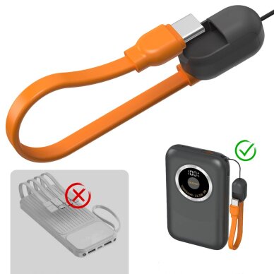 Išorinė baterija Powerbank Dudao K21 Mini 10000mAh 22.5W USB-A / USB-C – pilka 1