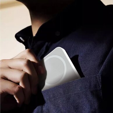 Išorinė baterija Powerbank Dudao K26S 5000mAh 20W USB-A / USB-C / MagSafe – balta 7 Išorinė baterija Powerbank Dudao K26S 5000mAh 20W USB-A / USB-C / MagSafe – balta 7