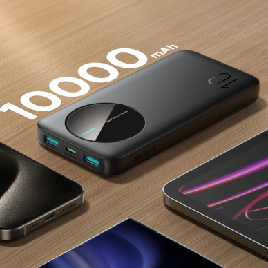 Joyroom JR-PBF12 Powerbank 10000mAh 2.4A 2x USB-A 1x USB-C – juodas 10