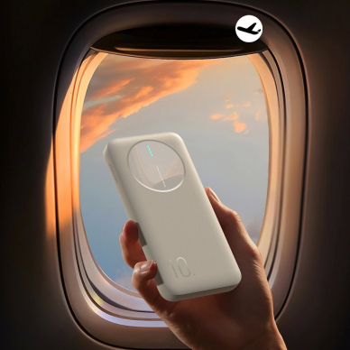 Joyroom JR-PBF12 Powerbank 10000mAh 2.4A 2x USB-A 1x USB-C – baltas 12