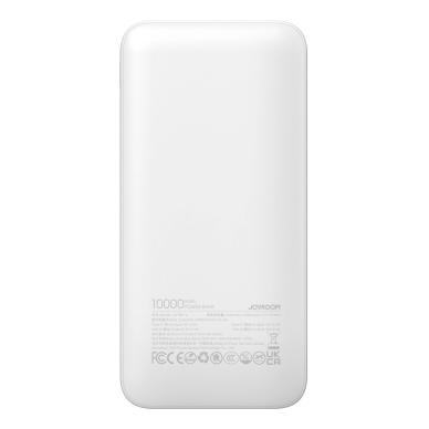 Joyroom JR-PBF12 Powerbank 10000mAh 2.4A 2x USB-A 1x USB-C – baltas 2
