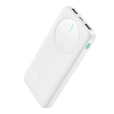 Joyroom JR-PBF12 Powerbank 10000mAh 2.4A 2x USB-A 1x USB-C – baltas