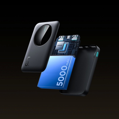 Joyroom JR-PBF13 Powerbank 5000mAh 2.4A 2x USB-A 1x USB-C – juodas 11