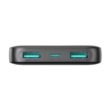 Joyroom JR-PBF13 Powerbank 5000mAh 2.4A 2x USB-A 1x USB-C – juodas 5