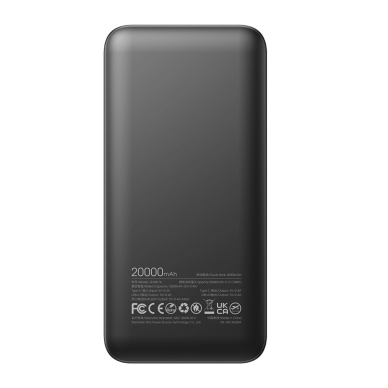 Joyroom JR-PBF14 Powerbank 20000mAh 2.4A 2x USB-A 1x USB-C – juodas 1