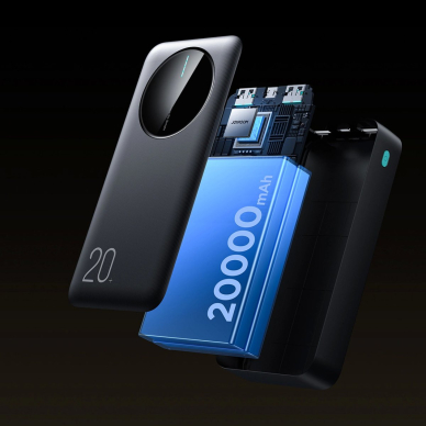 Joyroom JR-PBF14 Powerbank 20000mAh 2.4A 2x USB-A 1x USB-C – juodas 11