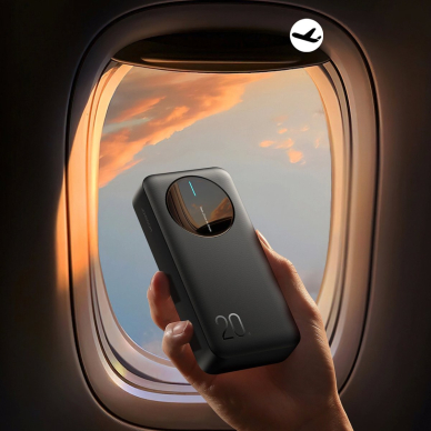 Joyroom JR-PBF14 Powerbank 20000mAh 2.4A 2x USB-A 1x USB-C – juodas 12