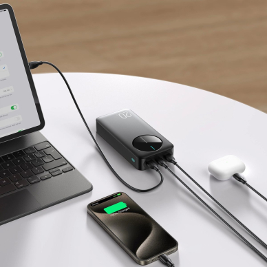 Joyroom JR-PBF14 Powerbank 20000mAh 2.4A 2x USB-A 1x USB-C – juodas 8