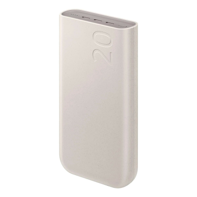 Samsung EB-P4520XUEGEU Powerbank 20000mAh 3x USB-C 45W SFC – smėlinis