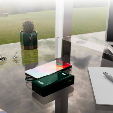 Išorinė baterija Powerbank SBS 10000mAh 20W su integruotu USB-C laidu ir skaitmeniniu ekranu – žalia 10 Išorinė baterija Powerbank SBS 10000mAh 20W su integruotu USB-C laidu ir skaitmeniniu ekranu – žalia 10