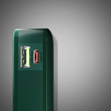 Išorinė baterija Powerbank SBS 10000mAh 20W su integruotu USB-C laidu ir skaitmeniniu ekranu – žalia 6 Išorinė baterija Powerbank SBS 10000mAh 20W su integruotu USB-C laidu ir skaitmeniniu ekranu – žalia 6