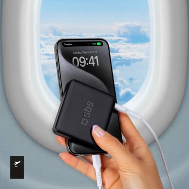 Išorinė baterija Powerbank SBS NanoTube 5000mAh didelio tankio – juoda 11