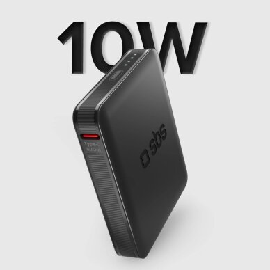 Išorinė baterija Powerbank SBS NanoTube 5000mAh didelio tankio – juoda 2 Išorinė baterija Powerbank SBS NanoTube 5000mAh didelio tankio – juoda 2