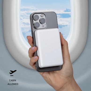 Išorinė baterija Powerbank SBS TEBB5000MAG1CW 5000mAh USB-C, suderinama su MagSafe – balta 2 Išorinė baterija Powerbank SBS TEBB5000MAG1CW 5000mAh USB-C, suderinama su MagSafe – balta 2