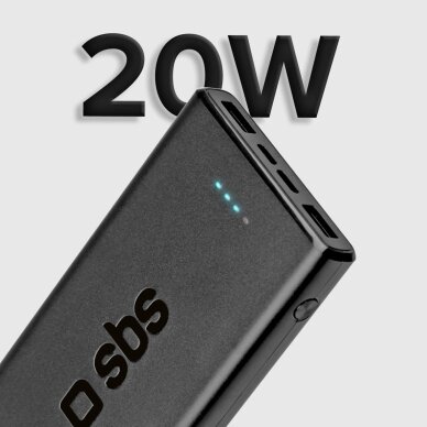 Išorinė baterija Powerbank SBS TTBB10000FASTPD20K 10000mAh 20W su Power Delivery – juoda 9 Išorinė baterija Powerbank SBS TTBB10000FASTPD20K 10000mAh 20W su Power Delivery – juoda 9