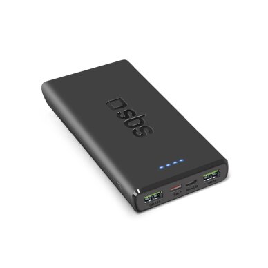 Išorinė baterija Powerbank SBS TTBB10000FASTPD20K 10000mAh 20W su Power Delivery – juoda