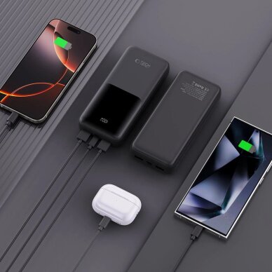 Išorinė baterija Powerbank Tech-Protect PB02 20000mAh 22.5W – juoda 5