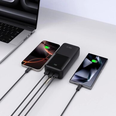 Išorinė baterija Powerbank Tech-Protect PB03 30000mAh 22.5W – juoda 6 Išorinė baterija Powerbank Tech-Protect PB03 30000mAh 22.5W – juoda 6