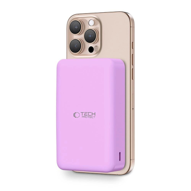 Tech-Protect PB12 LifeMag Powerbank su MagSafe 20000mAh – violetinis 1
