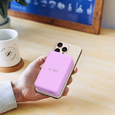 Tech-Protect PB12 LifeMag Powerbank su MagSafe 20000mAh – violetinis 7