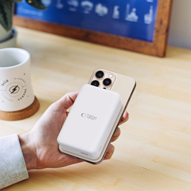 Tech-Protect PB12 LifeMag Powerbank su MagSafe 20000mAh – baltas 7
