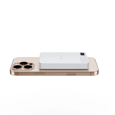 Tech-Protect PB33 LifeMag Powerbank su MagSafe 5000mAh – sidabrinis 2