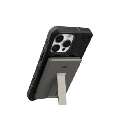 Išorinė baterija Powerbank UAG Ultra Slim 5K 5000mAh su stovu 10W USB-C kabeliu, suderinama su MagSafe – titano spalvos 2 Išorinė baterija Powerbank UAG Ultra Slim 5K 5000mAh su stovu 10W USB-C kabeliu, suderinama su MagSafe – titano spalvos 2