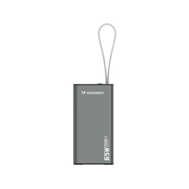 Išorinė baterija Powerbank Wozinsky K65+ 65W 30000mAh 2x USB-C / 1x USB-A – juoda 1 Išorinė baterija Powerbank Wozinsky K65+ 65W 30000mAh 2x USB-C / 1x USB-A – juoda 1
