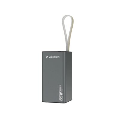 Išorinė baterija Powerbank Wozinsky K65+ 65W 30000mAh 2x USB-C / 1x USB-A – juoda Išorinė baterija Powerbank Wozinsky K65+ 65W 30000mAh 2x USB-C / 1x USB-A – juoda